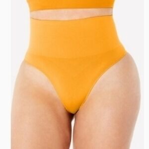 High-Waisted Orange Bikini Bottom